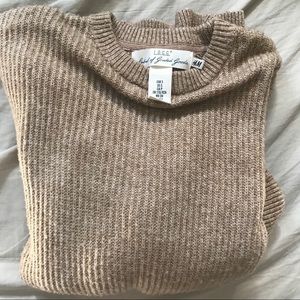 H&M Tan Knitted Sweater L.O.G.G.